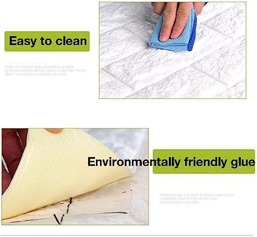 3D Self-Adhesive Brick Wall Stickers 70x77 cm