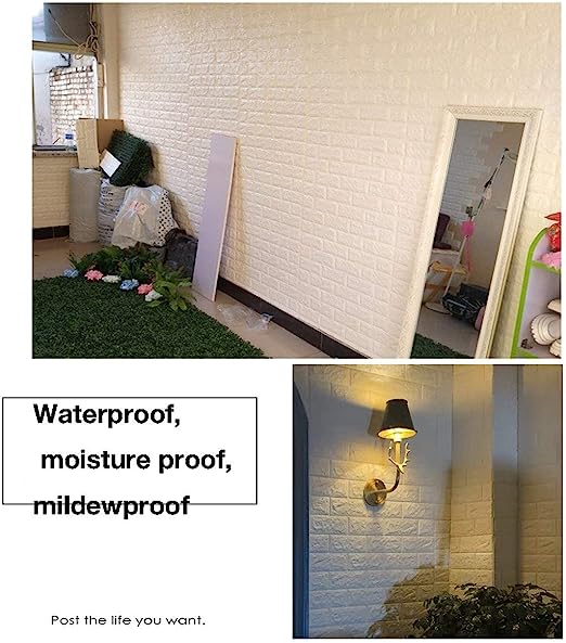 3D Self-Adhesive Brick Wall Stickers 70x77 cm